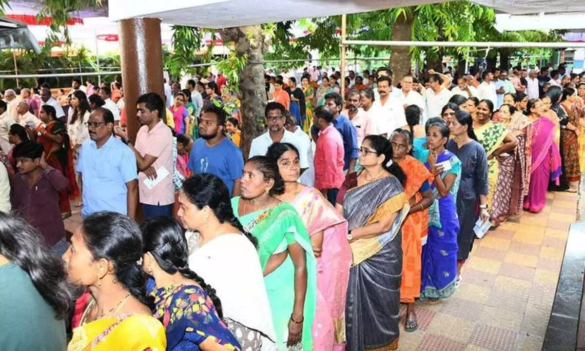 Vijayawada: Voting sees a surge in urban voters