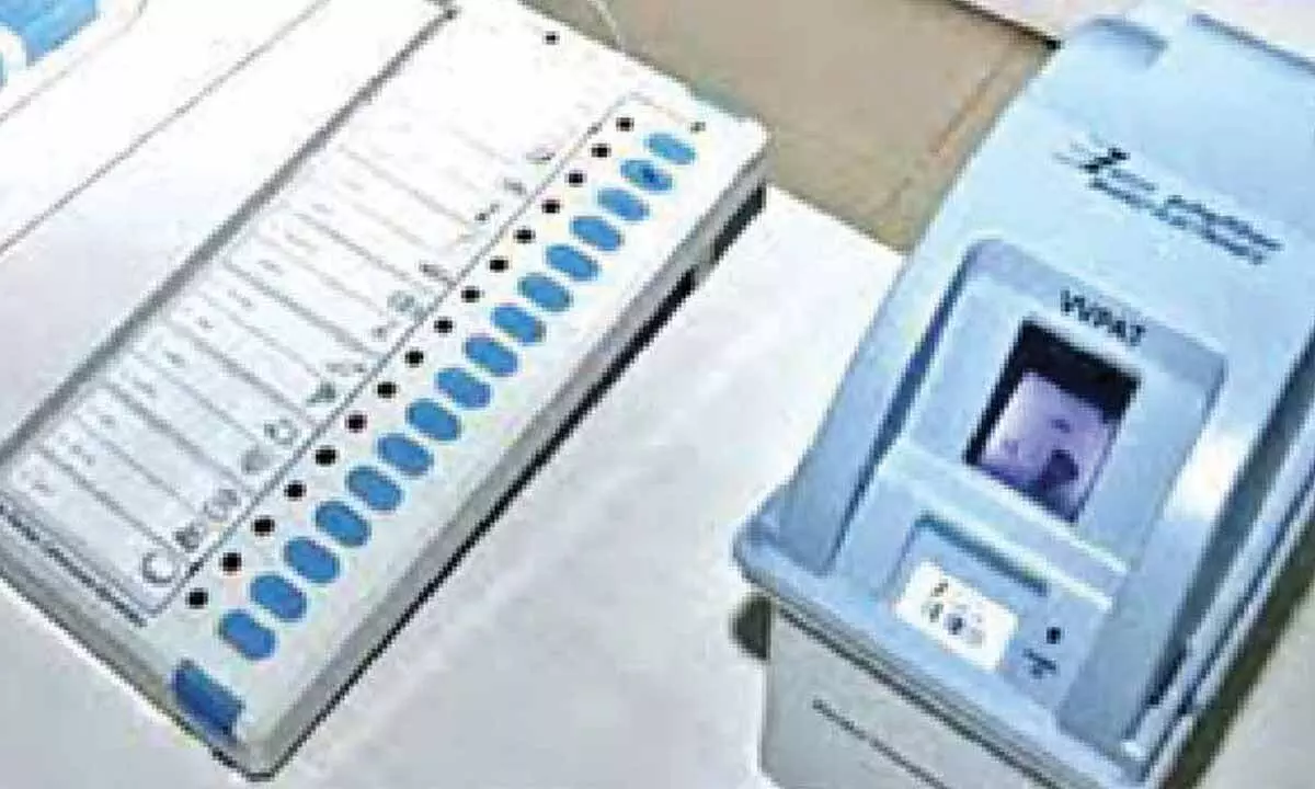 A view of electronic voting machine