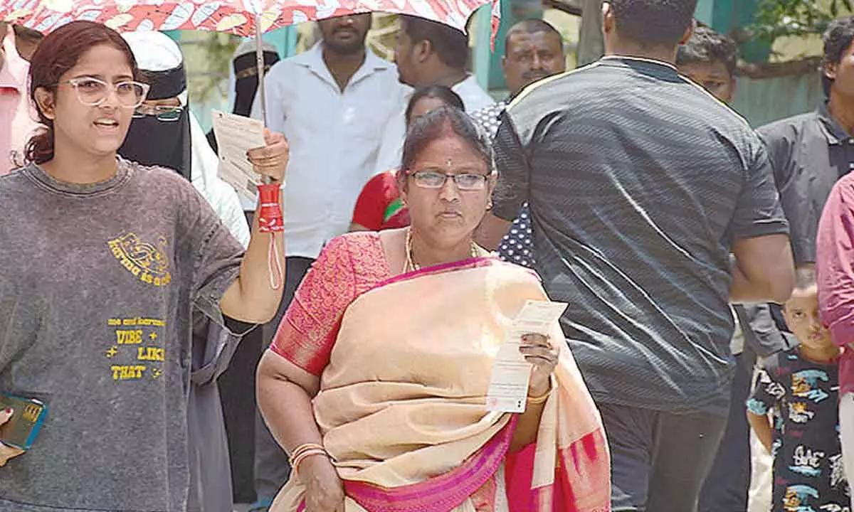 LS polls: Voter turnout in Telangana stood at just over 61%