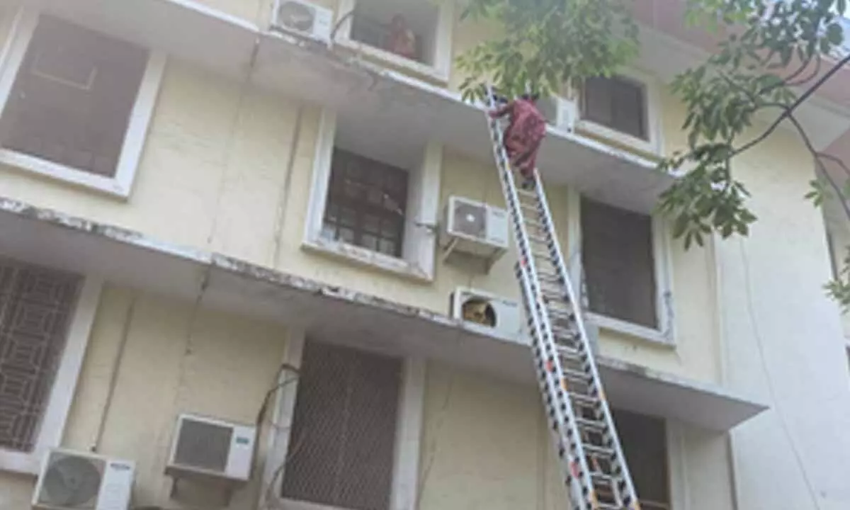 Seven rescued from after fire breaks out at Income Tax office in Delhi