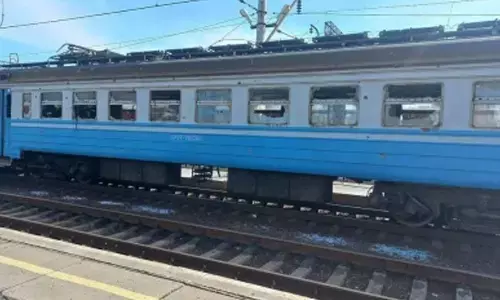 Goods train in Russia derails after drone attack