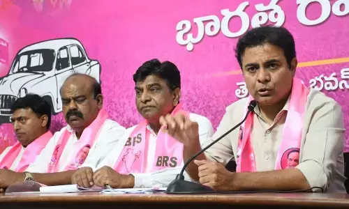 KTR Slams Telangana Govt. over grain procurement, demands to purchase crop