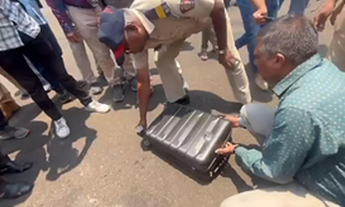 Maharashtra CM Eknath Shindes luggage checked by poll officials in Nashik