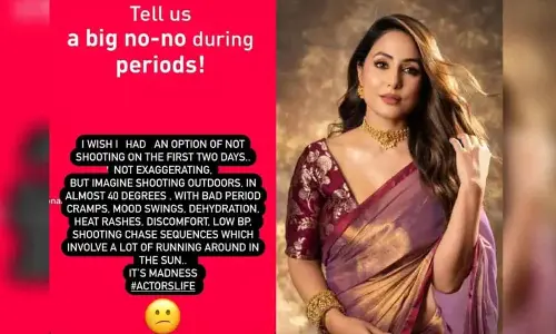 Hina Khan wishes she didnt have to shoot on first two days of her periods