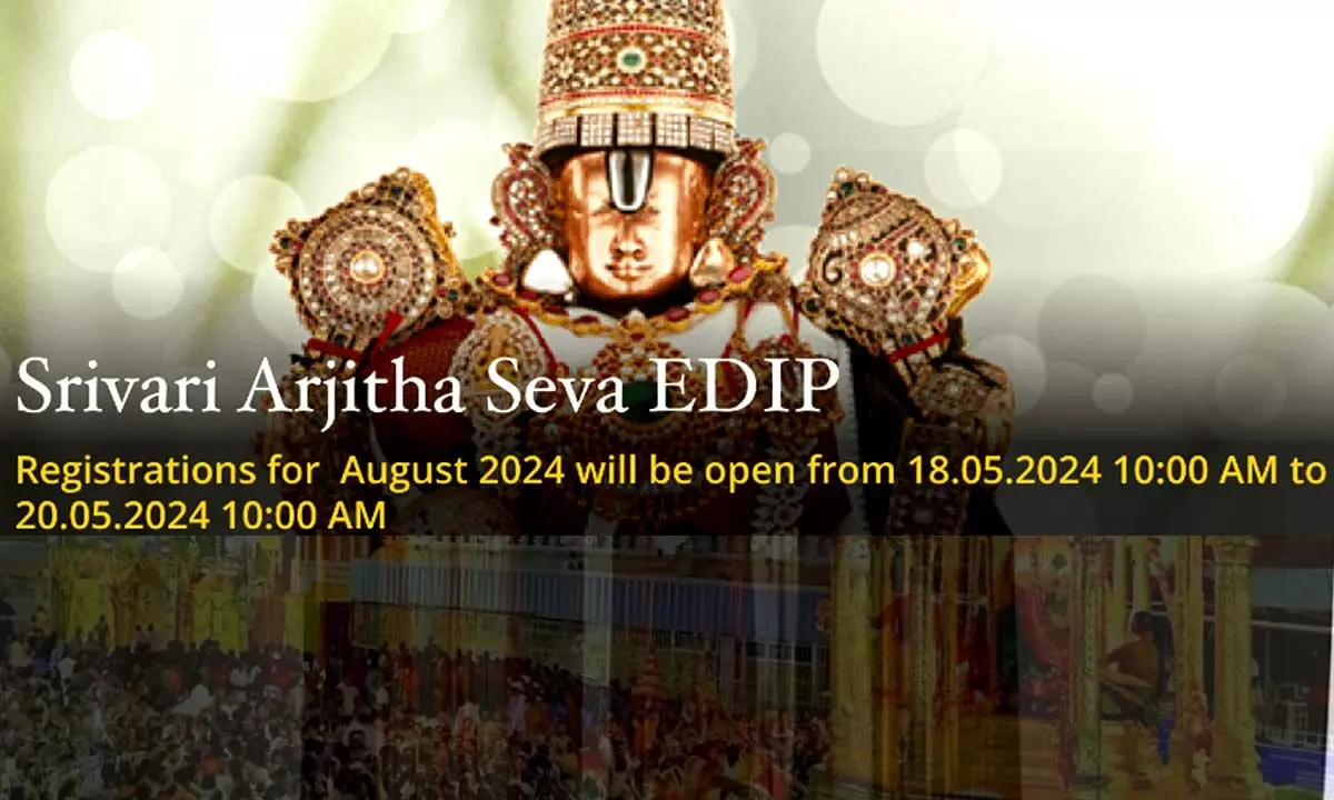TTD to release Arjitha Seva tickets for August, 2024 tomorrow