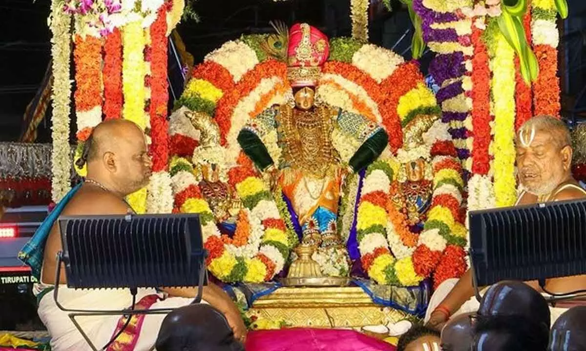Tirupati: Panduranga on Sarvabhoopala vahanam
