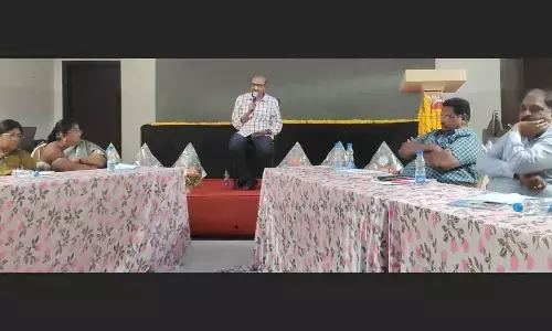 Dr Karri Ramareddy and other doctors who participated in the panel discussion on Sunday