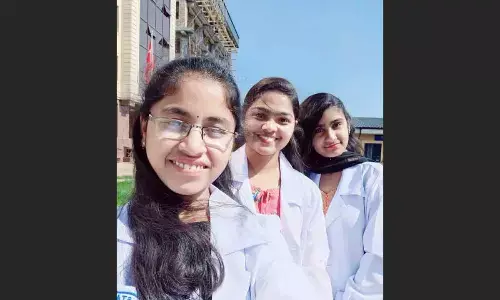 Students from Sarubujjili mandal in Srikakulam district studying in Kyrgystan sent their group photograph to their parents