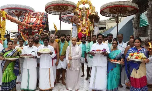 A ritual of Padmavati Srinivasa wedding