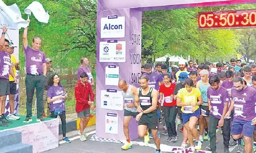 Hyderabad: Over 2,000 take part in eye cancer awareness drive