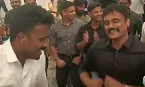 Telangana SP dance steps goes viral, Cops enjoys post election party
