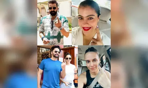 Sanjay Dutt, Kajol, Jackky Bhagnani & Rakul Preet join festival of democracy Sanjay Dutt, Kajol, Jackky Bhagnani & Rakul Preet join festival of democracy