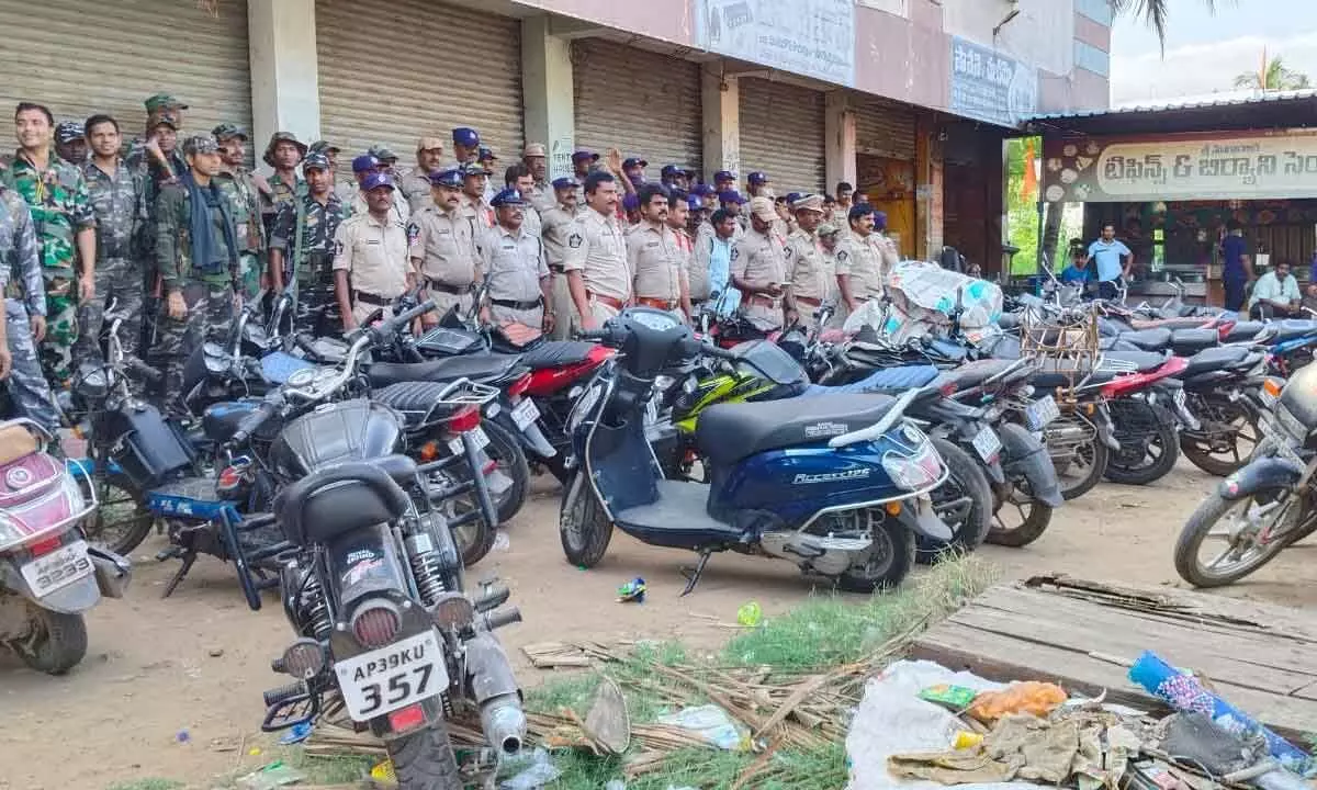Anakapalli: A fleet of vehicles seized due to lack of proper records