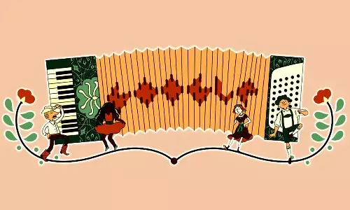 Google Celebrates Accordion’s Patent Anniversary with Animated Doodle