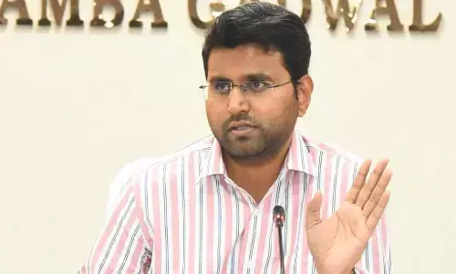 DC BM Santhosh reviews on Amma Adarsha schools