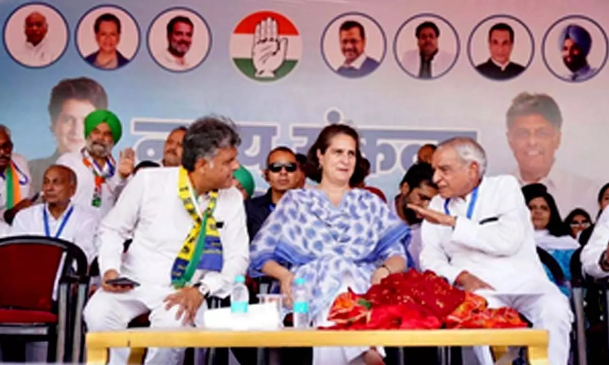 Bring change in country by electing Cong-INDIA govt, says Priyanka Gandhi in Chandigarh