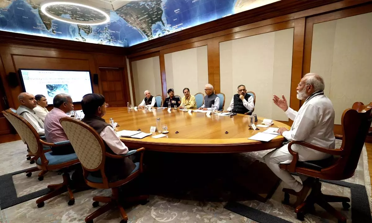 PM Modi chairs meeting to review response & preparedness for Cyclone Remal