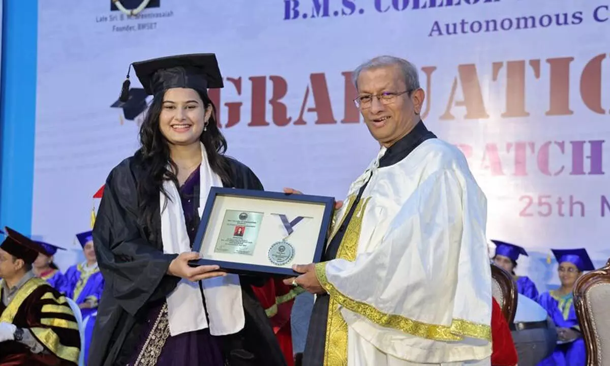 1,702 students graduate from BMS College of Engineering; 69 of them emerge as top rank holders