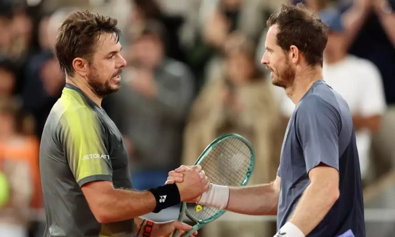 French Open 2024: Stan Wawrinka hails Andy Murray as champion after beating the Briton in first round