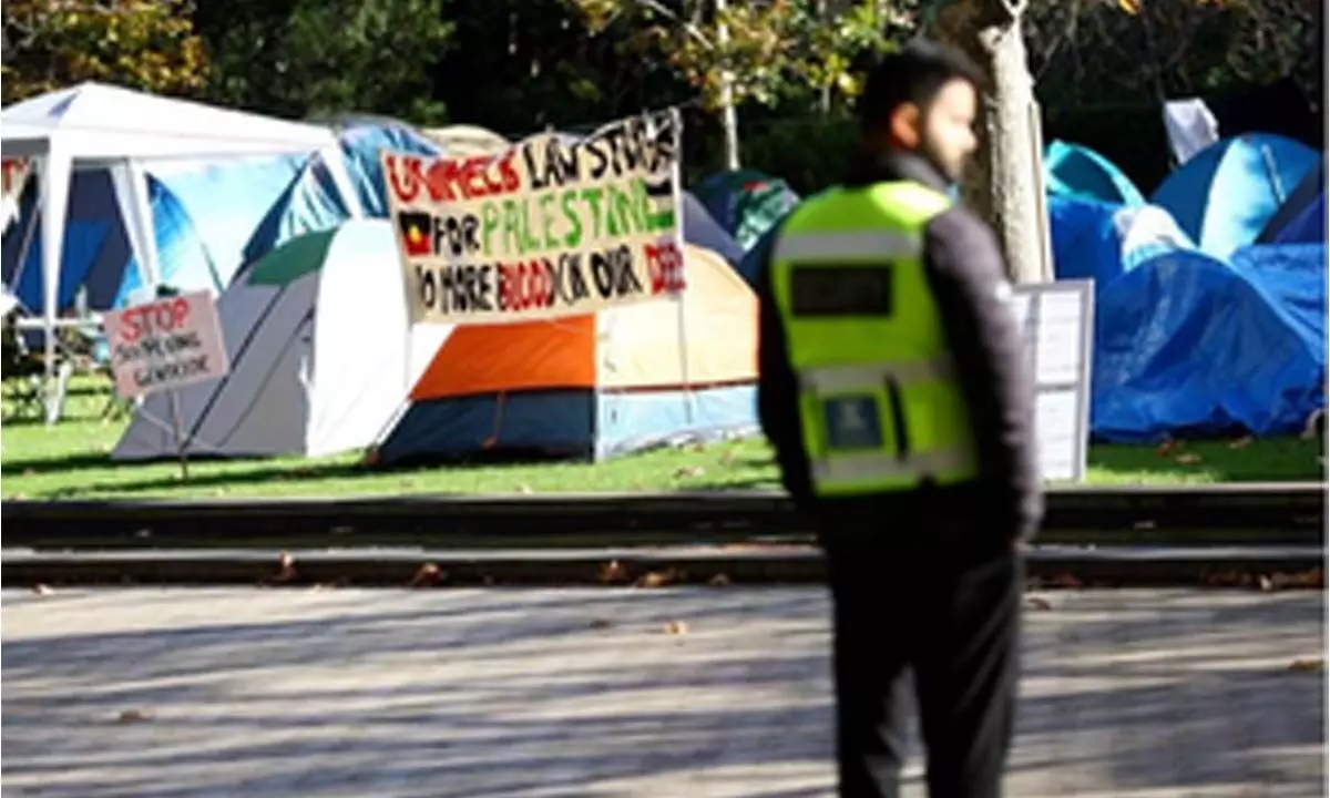 Australian National University students defy order to disband pro-Palestine encampment
