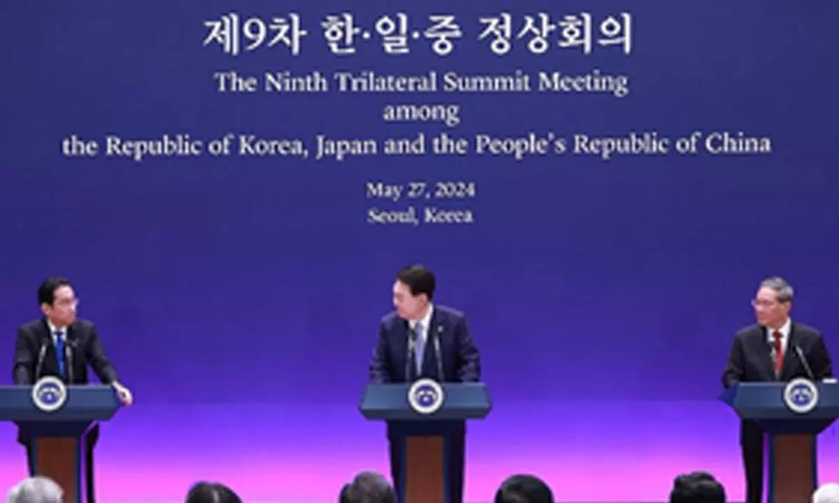 South Korea, Japan, China reaffirm commitment to Korean Peninsula peace amid North Korea satellite plan