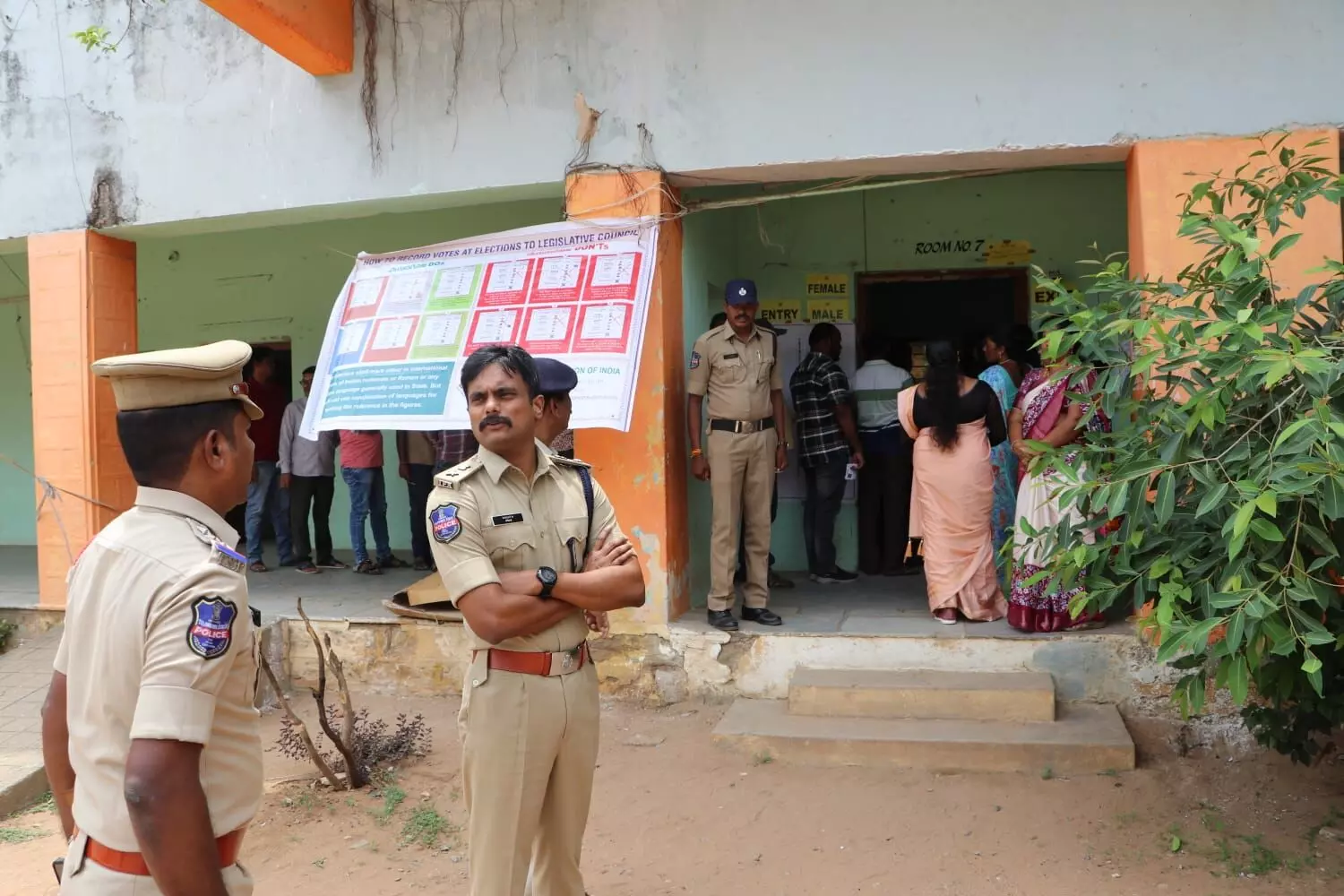 Legislative council by-elections in Bhadradri district ended peacefully with a voter turnout of 70.01% across the district
