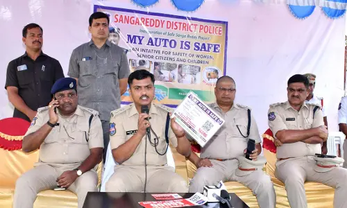 District SP Launches MY AUTO IS SAFE Program for Safe Travel in Sangareddy District