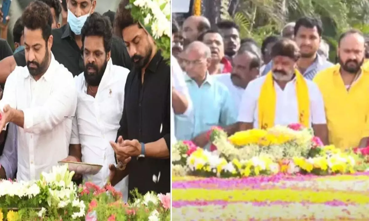 TDP Leaders and NTRs Family Members Pay Tributes to him on His 101st Birth Anniversary