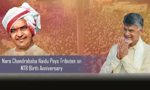 Nara Chandrababu Naidu Pays Tributes to NTR on 101st Birth Anniversary
