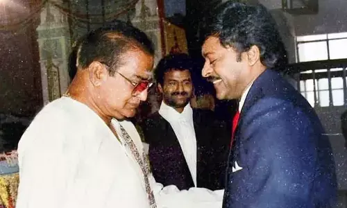 Chiranjeevi wishes Bharat Ratna to NTR, remembers latter on his birth anniversary