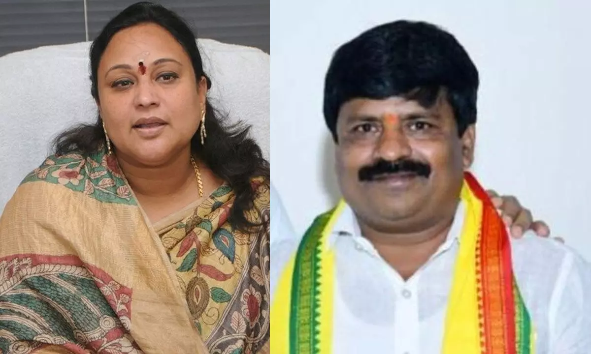YSRCP candidate Reddy Shanthi and TDP led alliance nominee Mamidi Govinda Rao