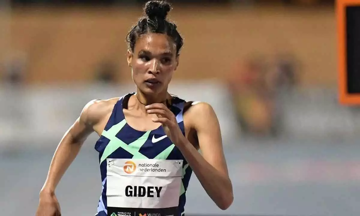 Ethiopias Letesenbet Gidey broke the womens 10,000 metres world record. Pic/AFP