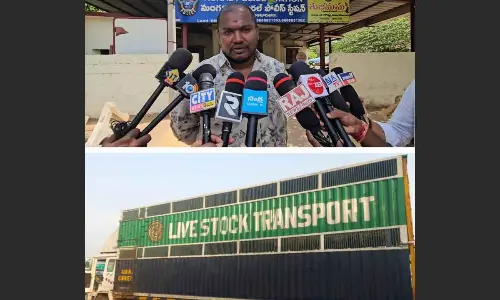 Police in Mangalagiri take swift action against illegal cattle transportation, ensuring animal welfare