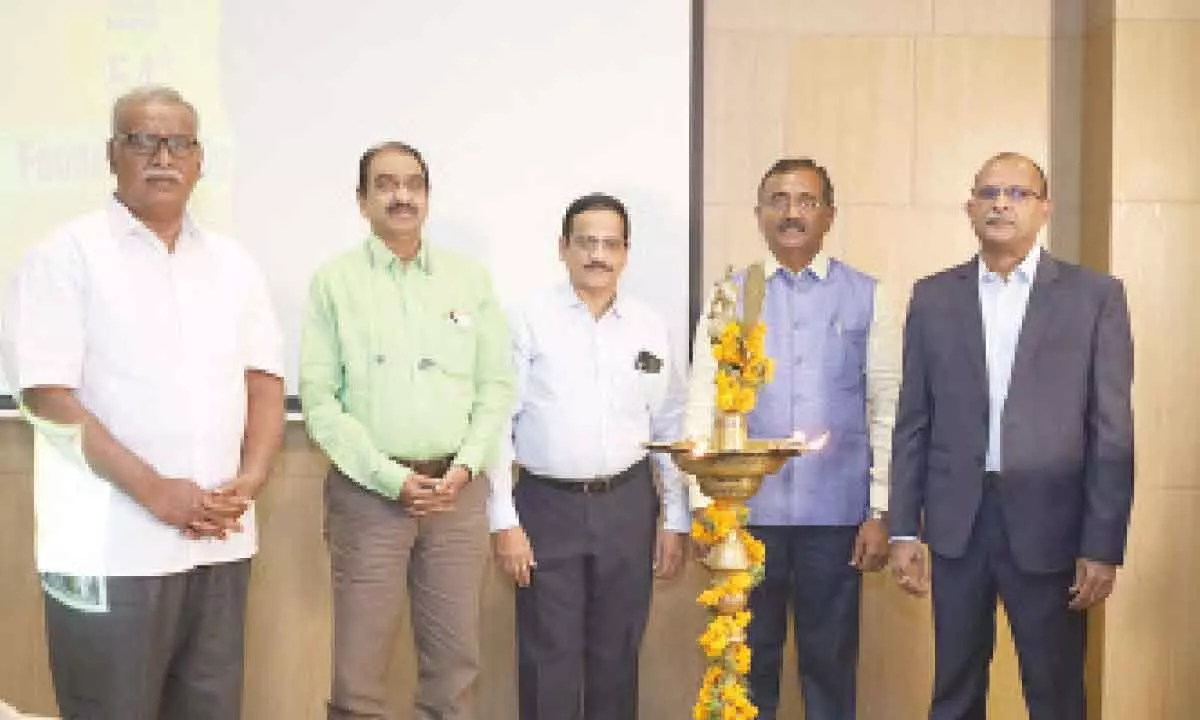 HUDCO officials participating in annual day celebrations in Vijayawada