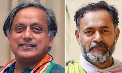 Tharoor Finds Yadavs Revised BJP Prediction Fascinating