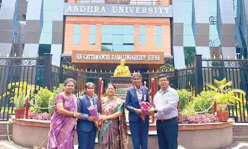 Visakhapatnam: College toppers get a pat