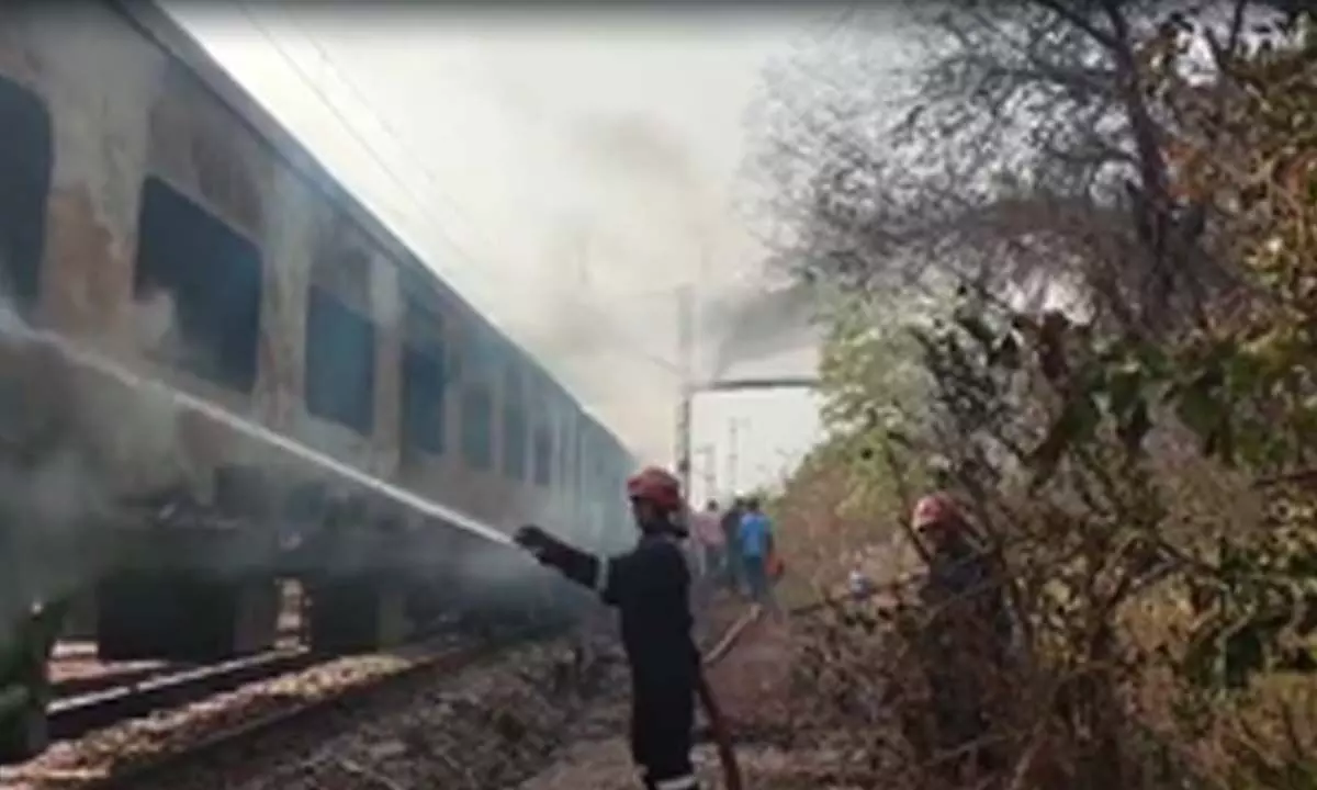 Taj Express catches fire in Delhi, no injuries reported