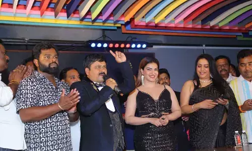 Honey Rose Inaugurates PS4 pub and Padmaraga Restaurant at Kondapur