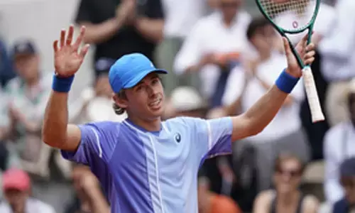 French Open: De Minaur rallies past Medvedev, first Australian to reach QF since 2004