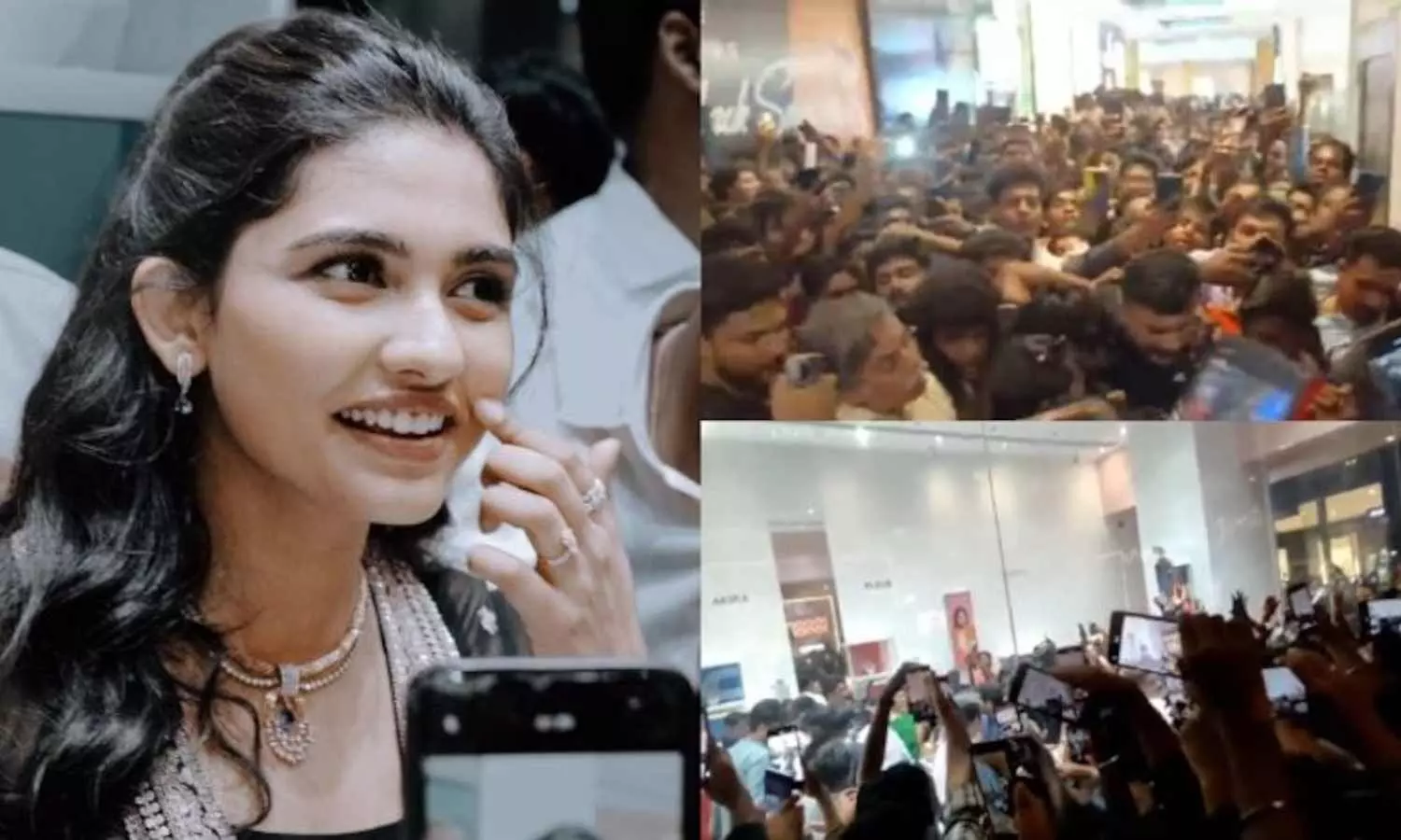 Mamita Baiju mobbed by fans during Chennai visit for jewellery store inauguration
