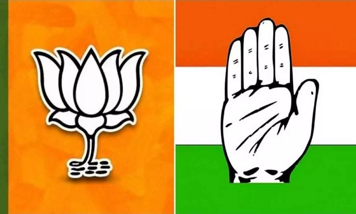 Double digit eludes Congress, BJP