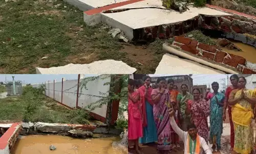Heavy rain with thunder and lightning in Nagar Kurnool district