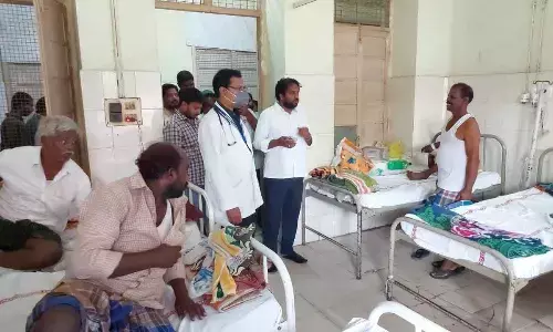 MLA M Shahjahan Basha inspects govt hospital