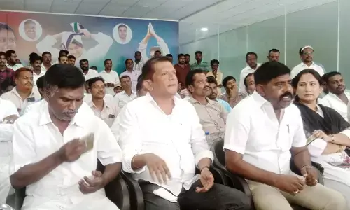 YSRCP Leaders addresses media in Hindupur, thanks cadre and people