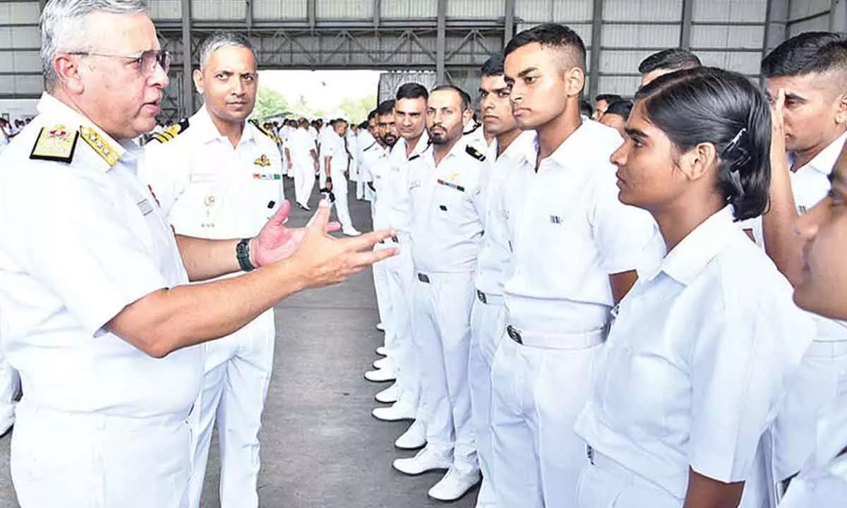 ENC chief reviews Naval Air Station INS Rajali