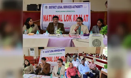 17387 cases settled in 2nd National Lok Adalat -District Chief justice Rajesh Babu