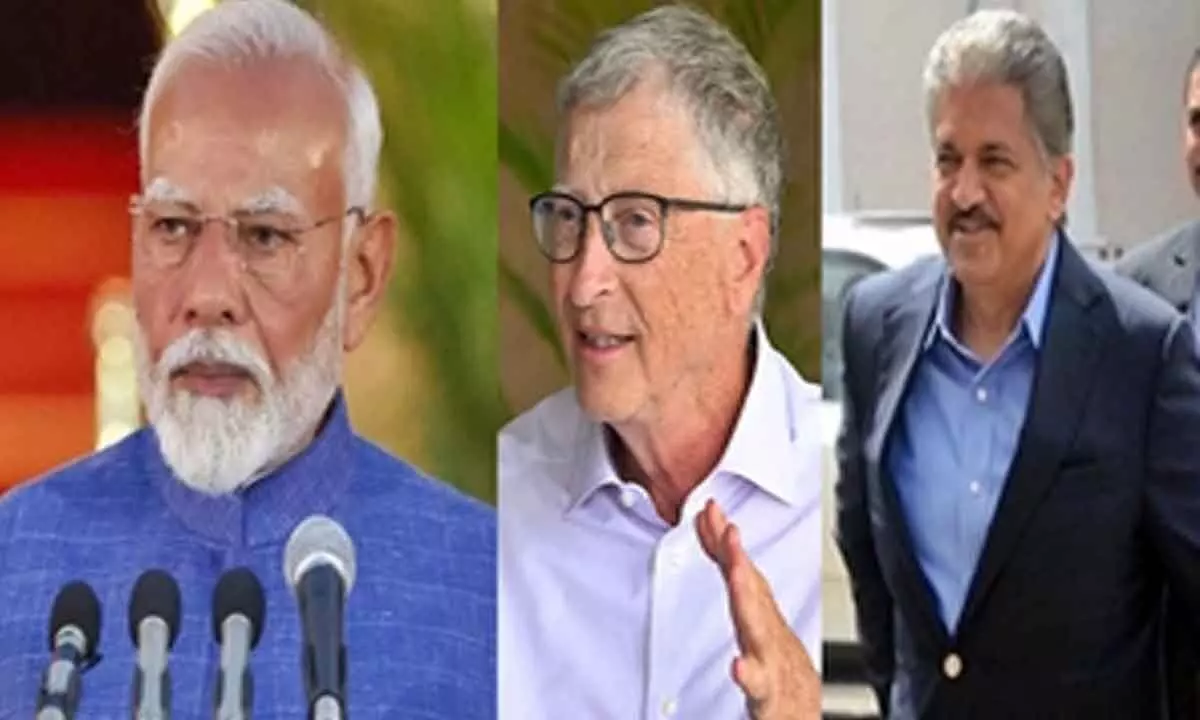Bill Gates, Anand Mahindra wish PM Modi for record 3rd term