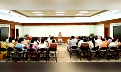 PM Modi addresses NDA MPs set to be ministers