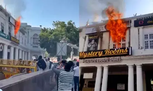 Fire breaks out at gaming shop in Delhis Connaught Place