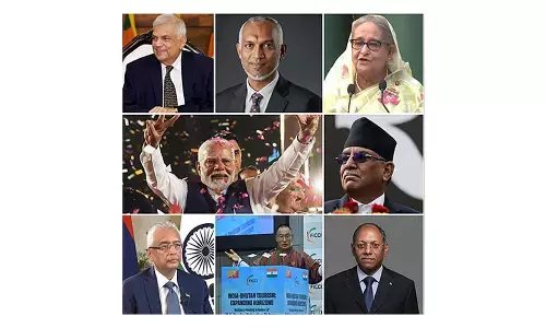 Leaders of 7 neighbouring nations grace swearing-in